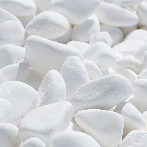 Marmorkies SNOW rein weiß schneeweißer Garten Kies 25 kg Karton (80/130 mm) - 5