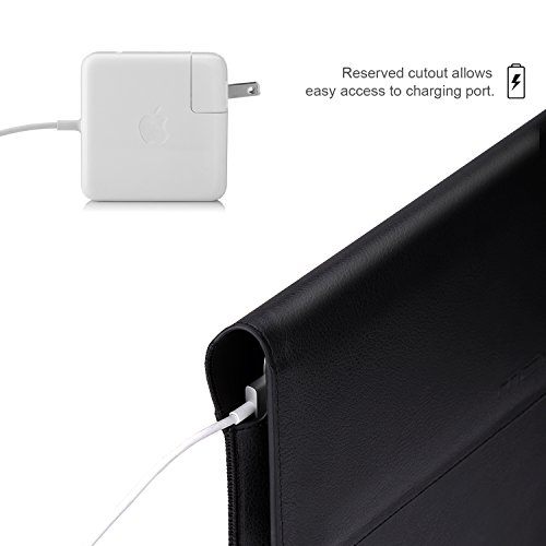 MoKo MacBook Air 11 6 Zoll Sleeve H  lle - PU Leder Laptop Tasche Nubuck Fibre Interior Notebooktasche Schutzh  lle Aktentasche Wallet Case Leather Sl