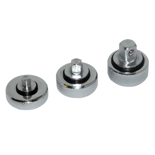 Silverline 380552 Fingerratschen ohne Griff, 3-tlg. Satz 1/4, 3/8 u. 1/2 Zoll