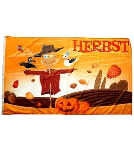 AZ FLAG Herbst Flagge - Happy Fall Yall Mit Kürbis Motiv 90x60 Cm