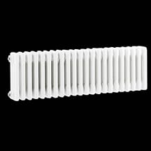 Hudson Reed Radiador Calentador Tradicional Diseño Horizontal Triple - Acero Blanco - 300mm x 1013mm -