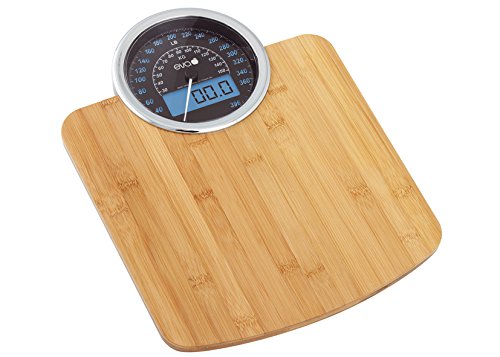 Eva Personenwaage Analog Digital Bamboo 180 kg Div 100 gr