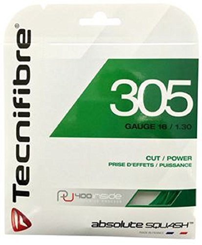 Tecnifibre tennis-305-1.30 Cordage de Squash Adulte Unisexe, Vert, Unique