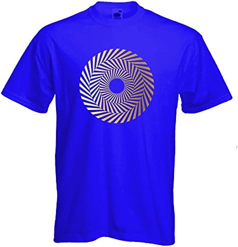 Red planet Mandala Tshirt Circle Geometry Tee Geometric Sacred Geometry Spiritual Festival Beachwear Yoga Top Hipster Tee Gift Mens Short Sleeved Cotton TshirtBlueMedium