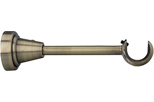 Sento Metall Zubehör für Ø 16 mm Gardinenstangen in Messing Antik Ø 16mm Wandhalter