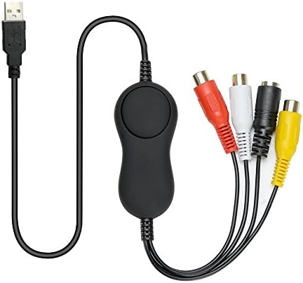 USB 2.0 Video Audio Capture Card Adapter VHS VCR TV To DVD Converter Support Window, Mac