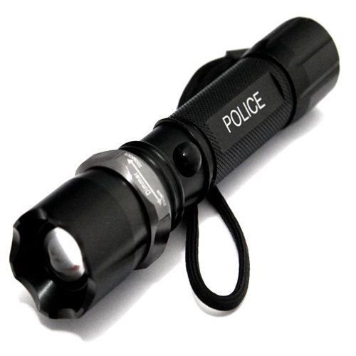 Polizei Swat Led Cree Taschenlampe Zoom 1000 Meter Leuchtweite inkl.2x PowerAkku - 2
