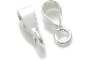 MALDON JEWELLERY TINY Sterling silver plain pendant bail .925 x1 Pendants Bails