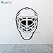 Produktbild woyaofal Eishockey Helm Skater Sporter Sport Wandtattoo Wandaufkleber Wohnzimmer Wanddekor Wohnkultur C 81x57cm