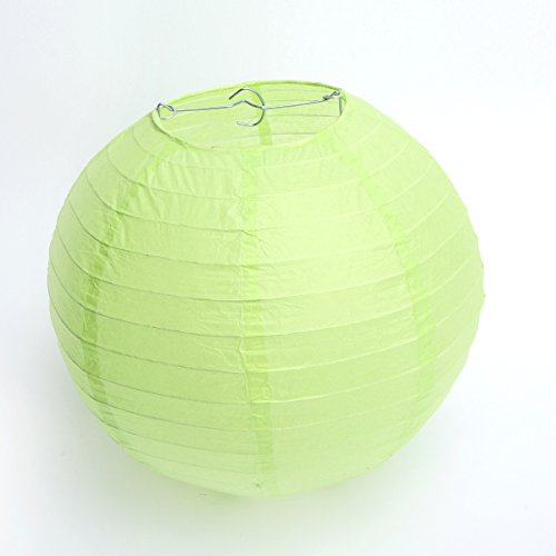 10 Stücke Papierlaterne Laterne Deko Feier Lampions Papierlampen 8"(20cm) (frucht grün)