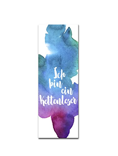 Lesezeichen Set 4-teilig Aquarell, 4 Lesezeichen, Lesezeichen Watercolor - 4