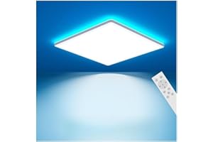 ‎SLOCHI slochi 3200LM LED Deckenleuchte Dimmbar mit Fernbedienung, 30CM 25W RGB Farbwechsel Deckenlampe Led, 3000K-6500K Badezimmer Lampe für Bad Kinderzimmer Schlafzimmer Wohnzimme
