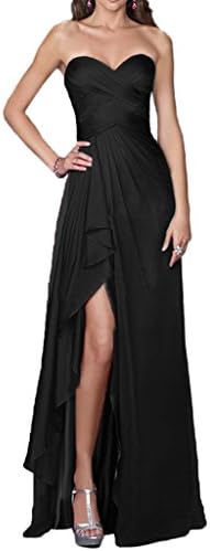 Victory Bridal Glamour One Shoulder Evening Dress Long Tuell Tropicana Drapes Fancy Dress Party Prom Dress -  Black - 8