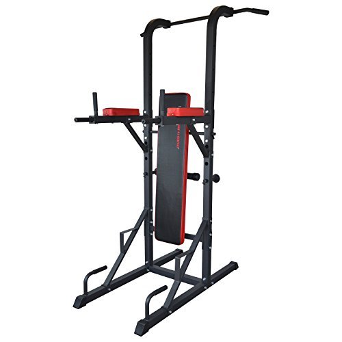 TrainHard Multistation mit Hantelbank Klimmzug Dipstation - 3