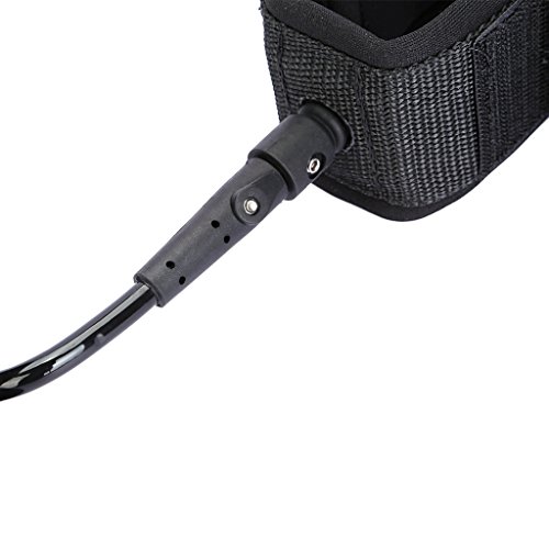 Aufgerollten SUP Leash – Premium Design for Flat & Open Water Stand Up Paddle Board - 8