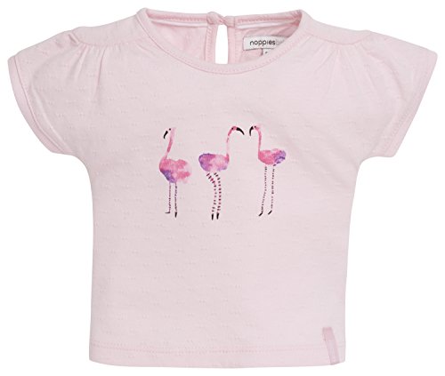 Noppies Baby Girls 0-24m 54361 Plain T-Shirt, Pink (Light Rose C092), 6-9 Months (Manufacturer Size: 74)