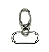 Produktbild BRZM Tasche Pedant Ornament 15 Stücke Einfache 1,05 '' Innendurchmesser Oval Ring Karabinerverschluss Klaue Swivel Key Zubehör Zubehör Schlüsselanhänger