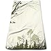 Produktbild sd4r5y3hg Nature Theme Birds On Tree Branches, Cotton Bath Towels for Hotel-a-Pool-Gym-Bathroom - Super Soft Absorbent Ringun Towels