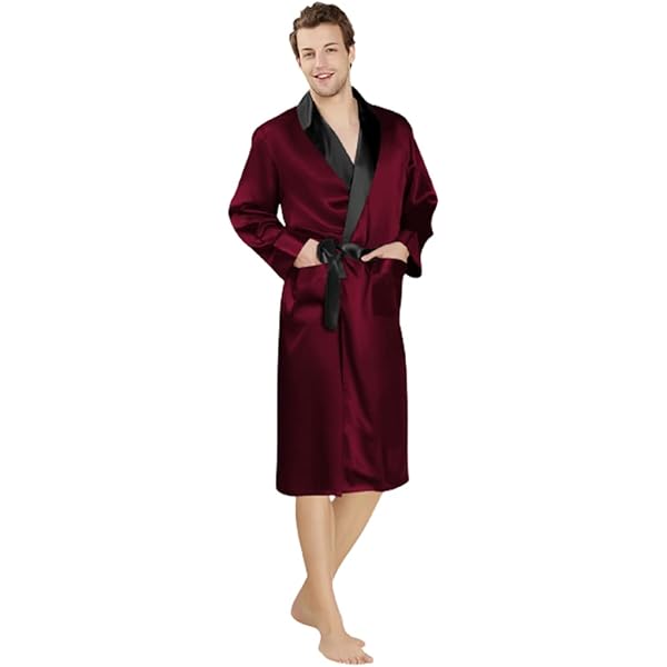 Mens Satin Robe Mens Robe Tony Candice Men's Satin Robe With