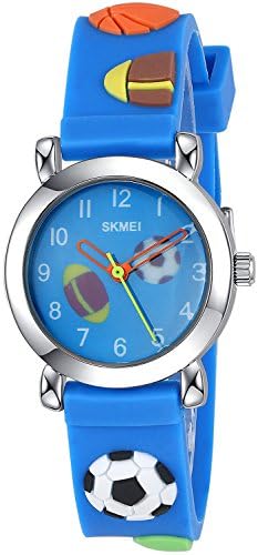 INWET Kids Time Teacher Watch - The Colors of Childhood - Blue Watch with 3D Creative Band, Soft and Light