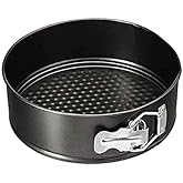 Wishome Round Springform Teflon Coated Carbon Steel Non-Stick Lockable Cake Baking Mould For Microwave Oven Otg Dishwasher Sa