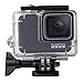 Produktbild KOBWA Schutzhülle für GoPro Hero 7 Silbernes und weißes, wasserdichtes Gehäuse Schutzrahmen Skelettrahmen Open Side Design Hülle Schutzhülle mit Kamerazubehör Unterstützung