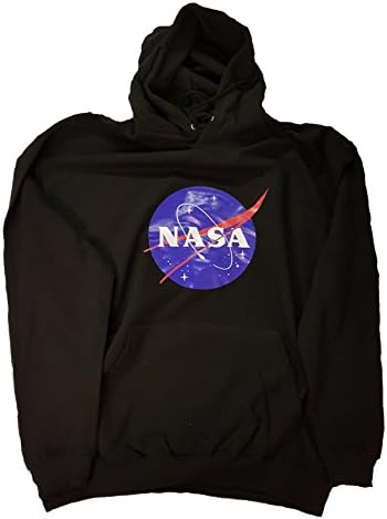 NASA Meatball Logo Men's Premium Hoodie Licensed (GTP) (Jet Black, Extra Large)