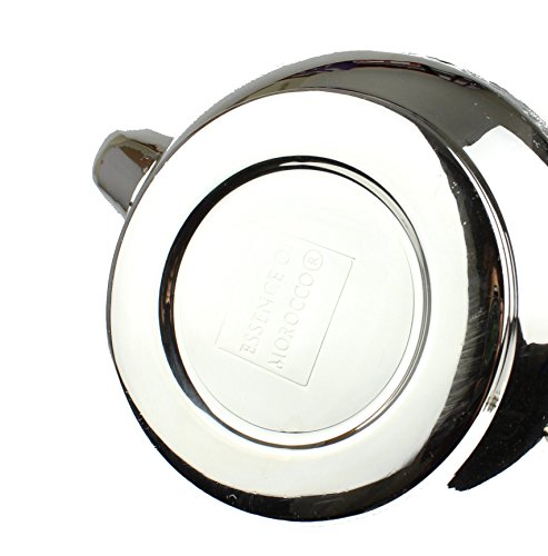 Théière Marocaine Argentée en Maillechort Martelée Main ...