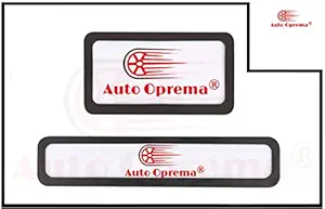 Bike Number Plate Frame/Cover Set of Two (Front and Back) (Black) Compatible With Star