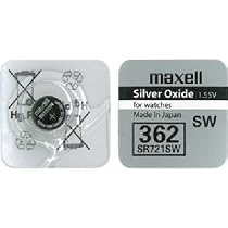Maxell 362 Knopfzelle – SR721SW, 1,55V, 2,1x7,9mm, Silberoxid