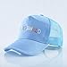 Produktbild sdssup Männer und Frauen Farbe Baseball Cap geometrisches Design Retro Buchstaben Ente Zunge Sonnenhut blau 1 M (56-58 cm)