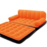 Das Sofa ist äußerst robust Bestway 3in1 Multifunktionscouch Luftbett Luftmatratze inkl. elektrischer Pumpe - Bett Couch Sessel Oragne