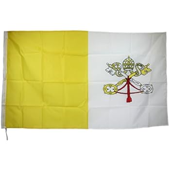 MAREL Patch Flag Bandiera Città del Vaticano Toppa termoadesiva Embroidery Ricamo cm 6,5 x 5,5-1428