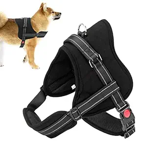 FSFTTRAD Dog Harness, Adjustable Dog Harness for Large Dogs, Body Belt for Dogs with Hook and Handle, Adjustable Reflective Dog Belt for Large Dogs, Soft and Breathable Harness for Dogs(Size M)