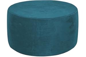 HOOWARM Runde Hocker Bezug Stretch Ottomane Schonbezug Rechteck Samt Luxuriöser Hocker Bezug Für Jacquard Ottomane Überzug Abnehmbarer Waschbar Hockerbezug Waschbar (Color : A8, Size : 50-58cm/20-12)