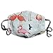 Produktbild Moiq-A Art Flamingo Muster Mundmasken Unisex Anti-Staub-Grippe Waschbar Wiederverwendbare Mundmaske Mode-Design für Mädchen Frauen Jungen Männer