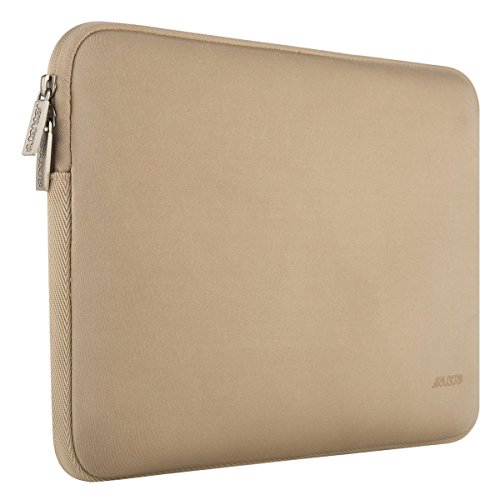 MOSISO Wasserresistente Lycra Laptop Hülsen Beutel Abdeckung für 13-13.3 Zoll MacBook Pro, MacBook Air, Notebook mit kleinem Kasten Fall, Aprikose - 5