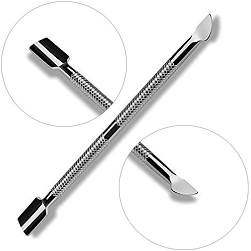 MINSCANA® Nagelhautschieber Nagelhautmesser Nagellackentferner Hohlmeißel Hautmesser Doppelseitig für Maniküre & Pediküre - 2