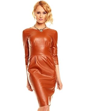 Mayaadi Kleid Lederimitat Sexy Party Ballkleid Abendkleid HS-331