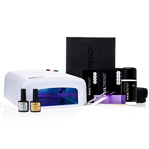 Bluesky 2 Colour Nail Gel Polish Starter Kit Salon Quality, Deluxe Accessories Pack, + 36W UV White Lamp, Includes 2 Bluesky Gel Colours
