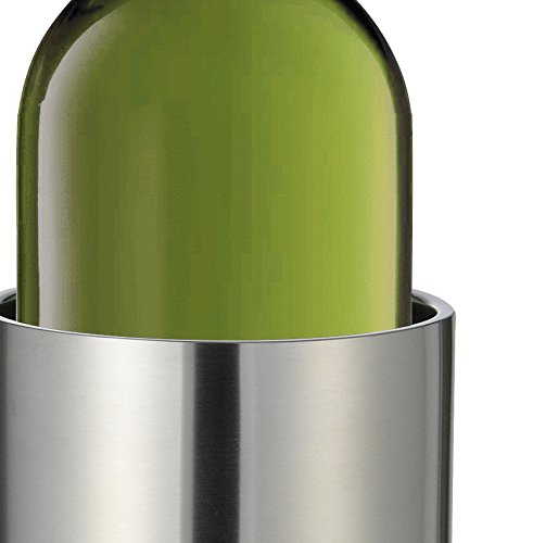 Jardinion Premium Plus Weinkühler Edelstahl Kühlbehälter Flaschenkühler, Doppelwand Luxus Garten Silber STK - 4