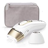 Braun IPL Silk Expert Pro 5 PL5124 Generation IPL, Permanent Visible Laser Hair Removal for Women and Men with Premium Pouch, Venus Razor and Precision Head, White and Gold