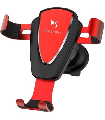 Support Téléphone Voiture Pour DS - Clip Grille D'aération, Stable, Rouge - 5