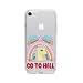 Produktbild licaso Apple iPhone 8 Handyhülle Smartphone Apple Case aus TPU mit Go to Hell Print Motiv Slim Design Transparent Cover Schutz Hülle Protector Soft Aufdruck Lustig Funny Druck