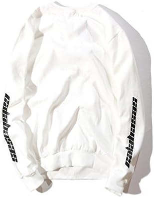 Men's hoodies and Japanese style printing letters loose version of men's hoodies,white,M