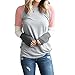 Produktbild feiXIANG Mode Frauen Damen Ladies Check lang ärmel iges Hemd der Rollkragen Pullover Tops t - Shirts Tunika Sweatshirt (XL, U/Orange)