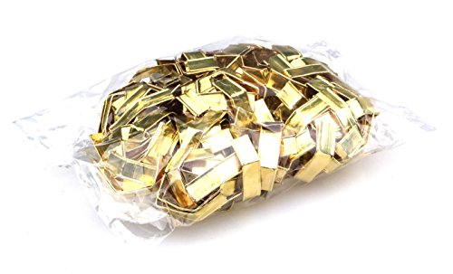 Verschlussclips, 200 Stück, Verschluss-Clips Verschlüsse Tütenverschluss ideal für Cellophanbeutel Zellglasbeutel Cellofanbeutel Bodenbeutel Zellofanbeutel