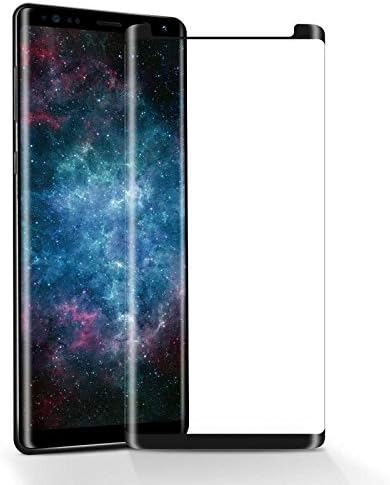 OPrz Samsung Galaxy S8 Tempered Glass Screen Protector, 3D Curved Premium HD, Case Friendly Easy Installation [Black]