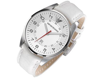 Preisvergleich Produktbild Emporio Armani Herren-Uhr AR5862 weiss