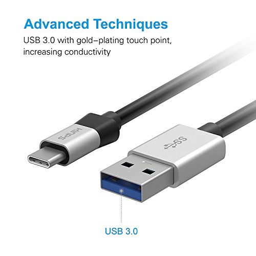 USB C Kabel, Kinps 1M Type C Charger Kabel for Apple Macbook,ChromeBook Pixel,Nexus 5X/6P,OnePlus 2/3, Lumia 950/950XL, Nokia N1,Asus Zen AiO, Zenpad S 8.0 and more. - 2